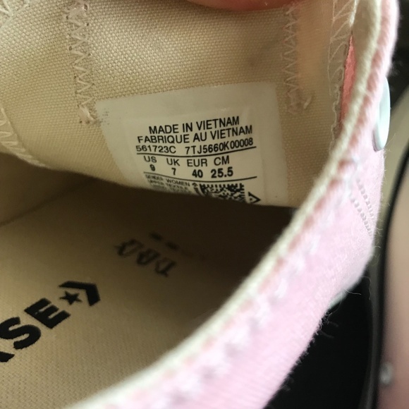 Converse Pink Ombré Sneakers - size 9 - Picture 7 of 9